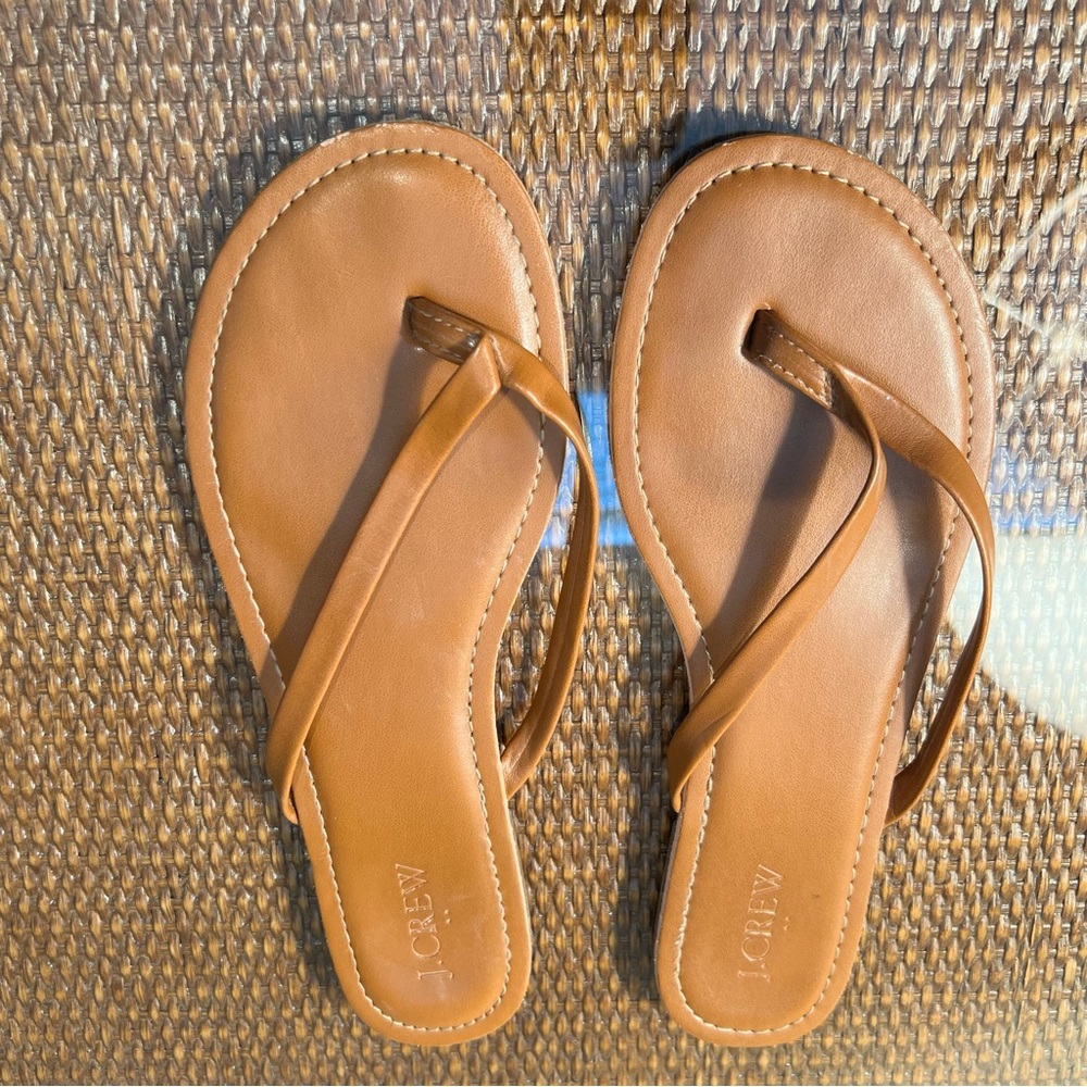 J. Crew flip flops.
